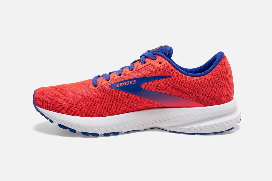 Brooks Running Shoes Womens Orange/Blue - Launch 7 Road - 0246-QPRDC